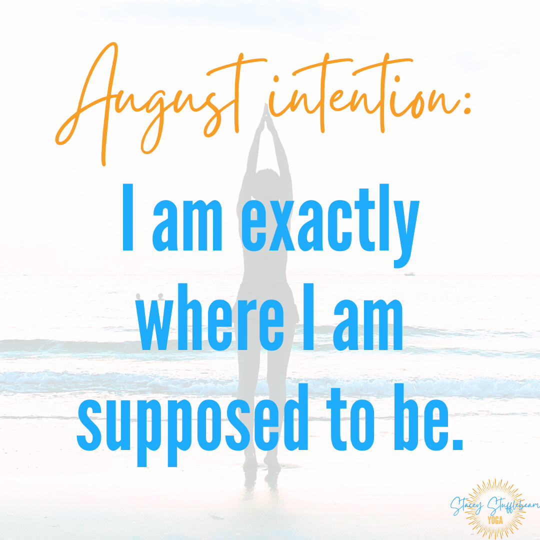 August is here!⁠
⁠
And with it, a fresh intention: I am exactly where I am supposed to be. 💫⁠
⁠
This month is all about trusting the timing of your life. Whether you’re moving, resting, or somewhere in between… you’re on the right path.⁠
⁠
Every breath, every class, every pause. ⁠
It all matters.⁠
⁠
It’s easy to wonder if you’re doing enough or if you’re on the right path. But this month, I invite you to settle into the idea that you are right where you need to be. ✨ ⁠
⁠
This is part of your journey. ⁠
⁠
Whether you’re joining us live, catching an on-demand class, or simply listening in for a few mindful minutes, know that each moment matters.⁠
⁠
Let this month be a gentle reminder: you are enough, just as you are.⁠